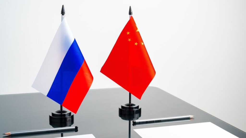 china russia flag s