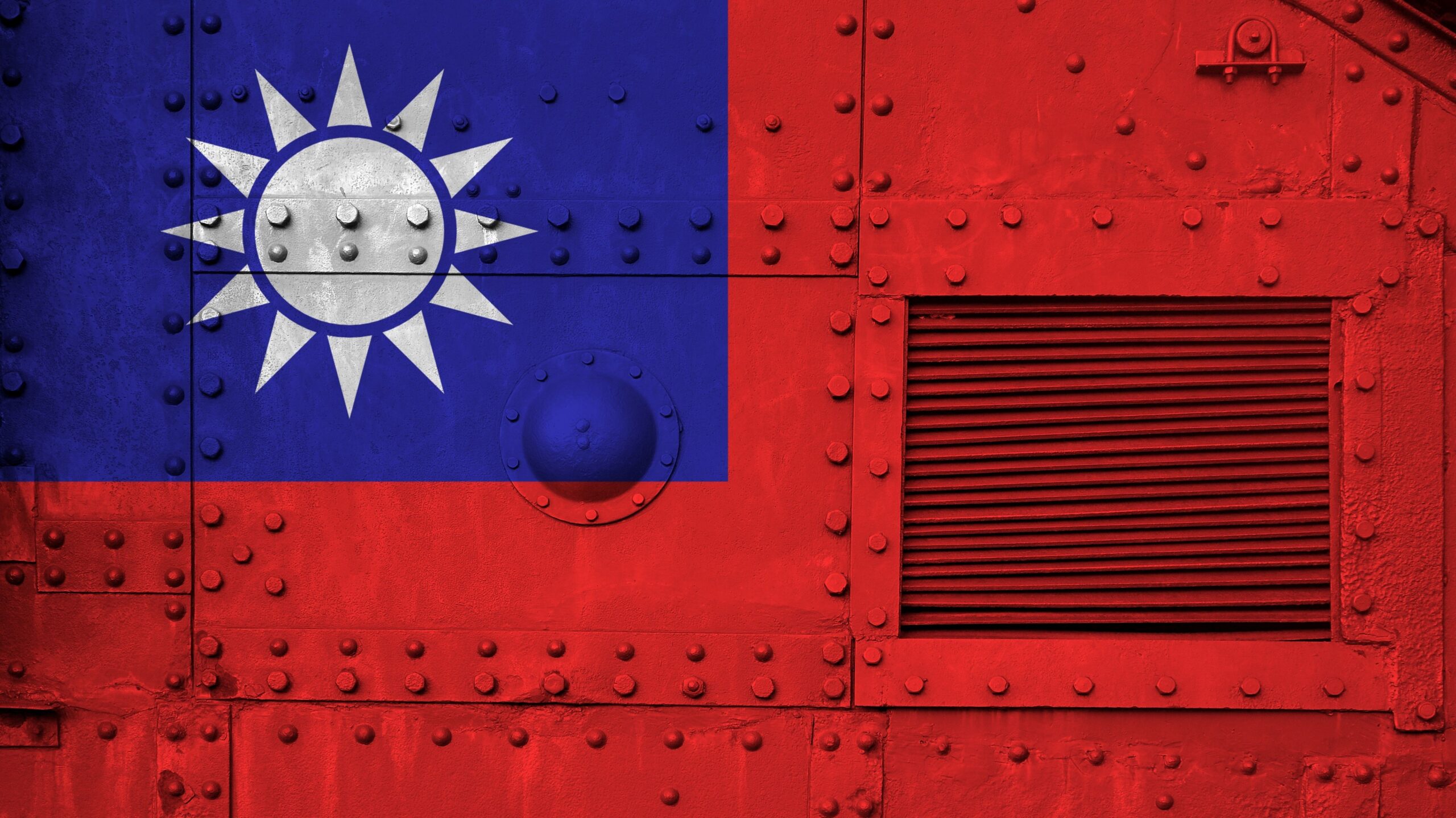taiwan flag on tank