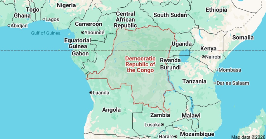 map congo