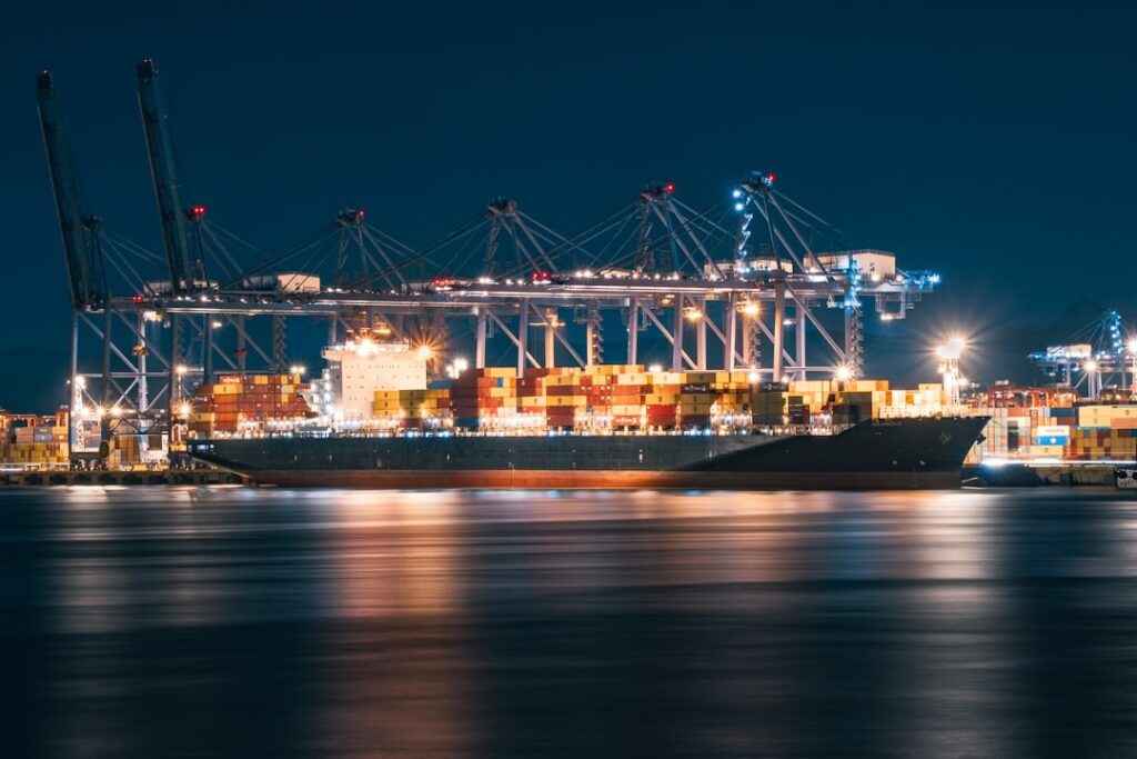 electric car export shipping container port China