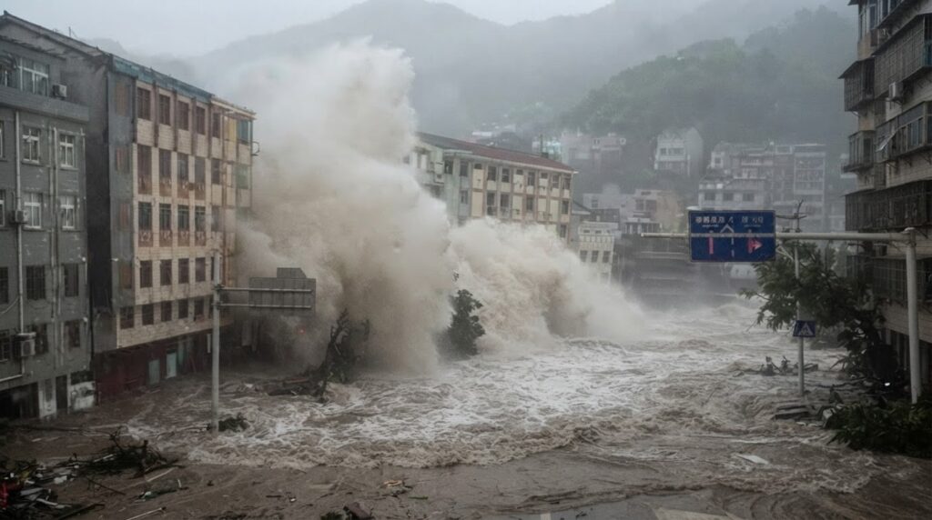 storm hits china