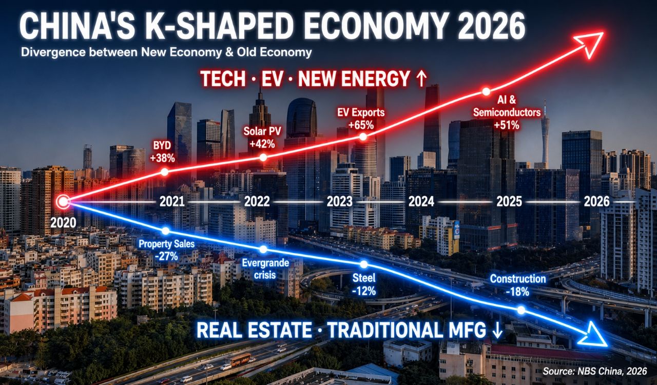 k shape china growth patterns s