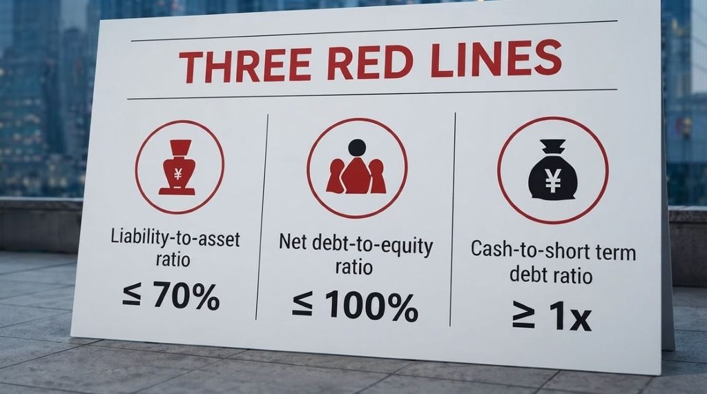three red lines s