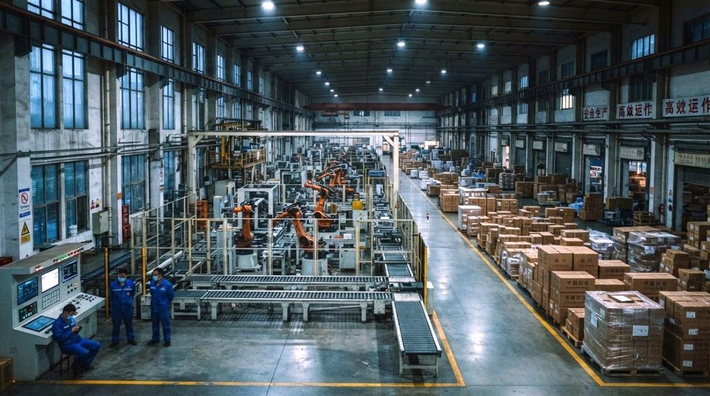 over production factory china worker idle