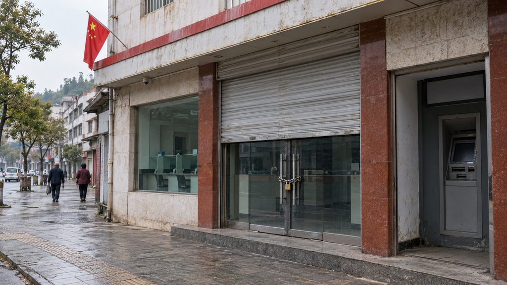 quiet closure at a rural bank