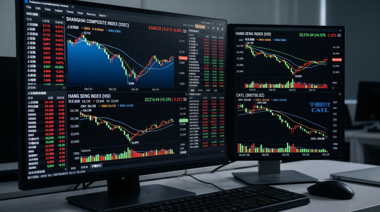 stock market screens